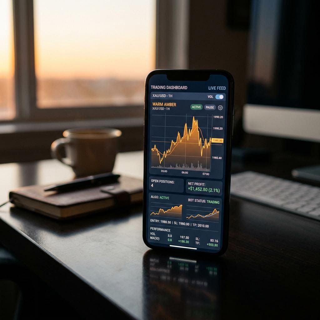 Equiworthen AI crypto trading platform interface on mobile
